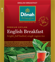 English Breakfast, Svart te, Dilmah, 100 påsar