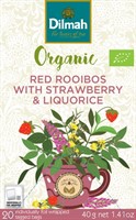 Jordgubb Lakrits, Rooibos, Dilmah Organic, 20 påsar