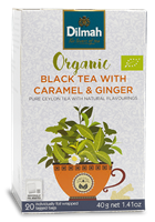 Smörkola Ingefära, Svart te, Dilmah Organic, 20 påsar