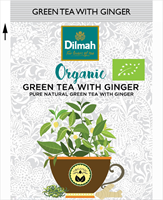 Ingefära, Grönt te, Dilmah Organic, 6 x20 påsar