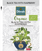 Hallon, Svart te, Dilmah Organic, 6 x20 påsar