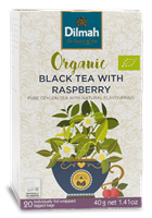 Hallon, Svart te, Dilmah Organic, 20 påsar