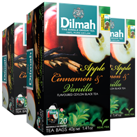 Äpple Kanel Vanilj, Svart te, Dilmah, 12x20påsar