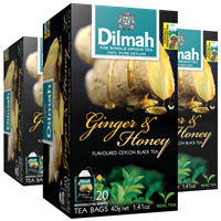 Ingefära Honung, Svart te, Dilmah, 12 x20 påsar