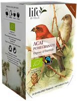 Acai granatäpple, Rooibos, Life by Follis Eko Fairtrade, 20 påsar