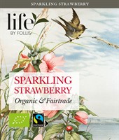 Sparkling Strawberry, Svart te, Life by Follis Eko Fairtrade, 6 x20pås