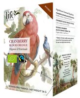 Tranbär blodapelsin, Rooibos, Life by Follis Eko Fairtrade, 20 påsar