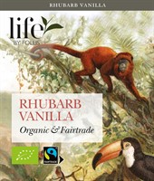Rabarber vanilj, Svart te, Life by Follis Eko Fairtrade, 6 x20 påsar